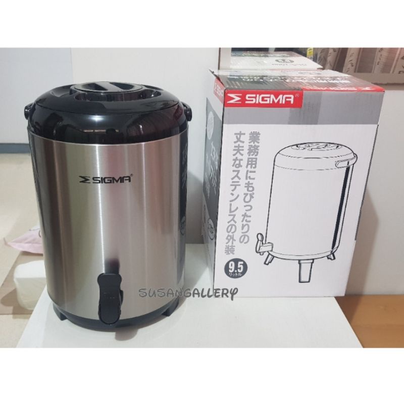 Water Jug Sigma 9.5 Liter Stainless Steel / Dispenser Termos Besar