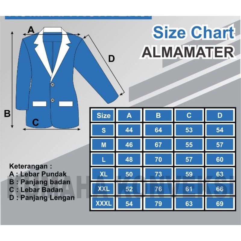 READY STOCK ALMAMATER UNIVERSITAS TERBUKA TERMURAH!!