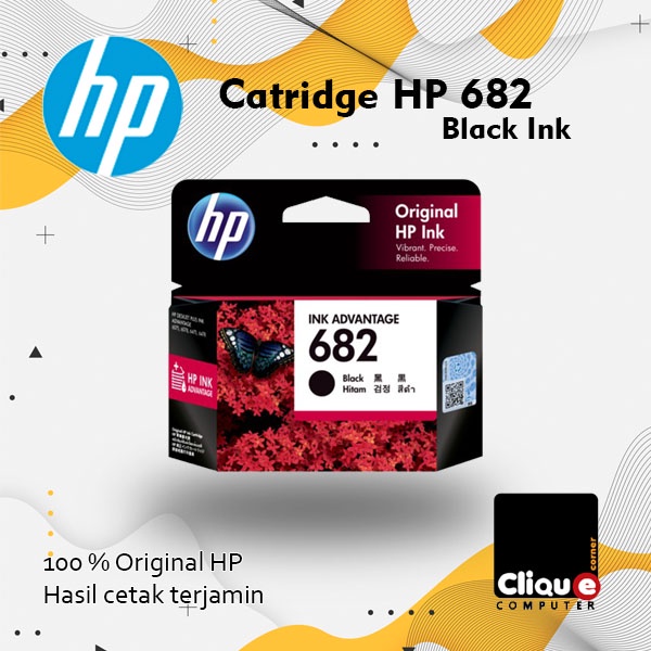 Cartridge tinta HP 682 Black / Color Original Resmi Printer 6075 6078 6475 6478 1216 2335 2336 2337