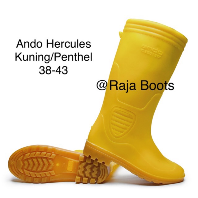  Sepatu  Boot  Termurah Ando  Hercules Panjang Kuning Shopee 