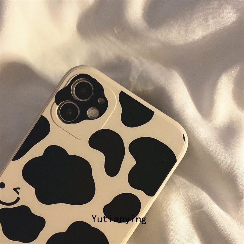 Case for Iphone Xr X 8 7 6 6S Plus Iphone 13 12 11 Pro Max Xs Max Smiley Leopard Print Soft Shockproof Silicone Phone Cover