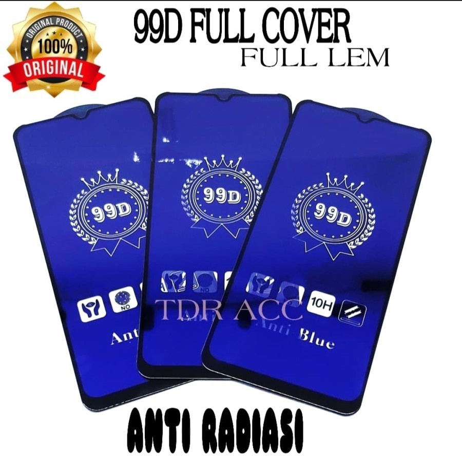 10D Anti Blue Anti Radiasi Full Cover - Tempered Glass Samsung F62  F23 J8 J4 Plus J6 Plus J7 Plus J7 Pro J7 Prime J2 Prime A8 Plus A6 Plus J6