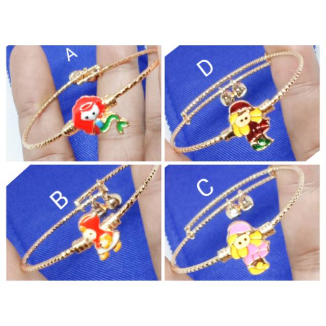 Gelang xuping anak anak lapis emas 77