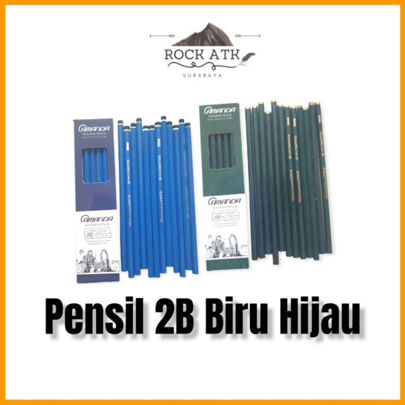 

Pensil 2B Hijau Biru Murah Bagus - Pensil 2B Ujian Komputer Amanda