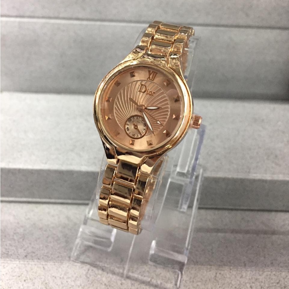 PA JAM TANGAN WANITA ANALOG DR RANTAI CHRONO OFF IMPORT MURAH GROSIR / DR031