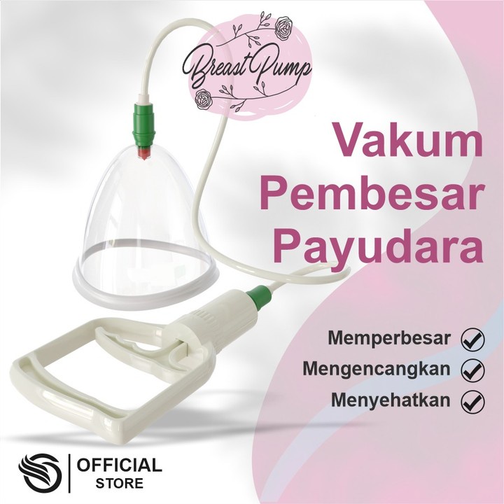 Alat Pijat Pengencang Pembesar Payudara Alami Permanen - Breast Pump Massager Massage Vacuum Pompa V