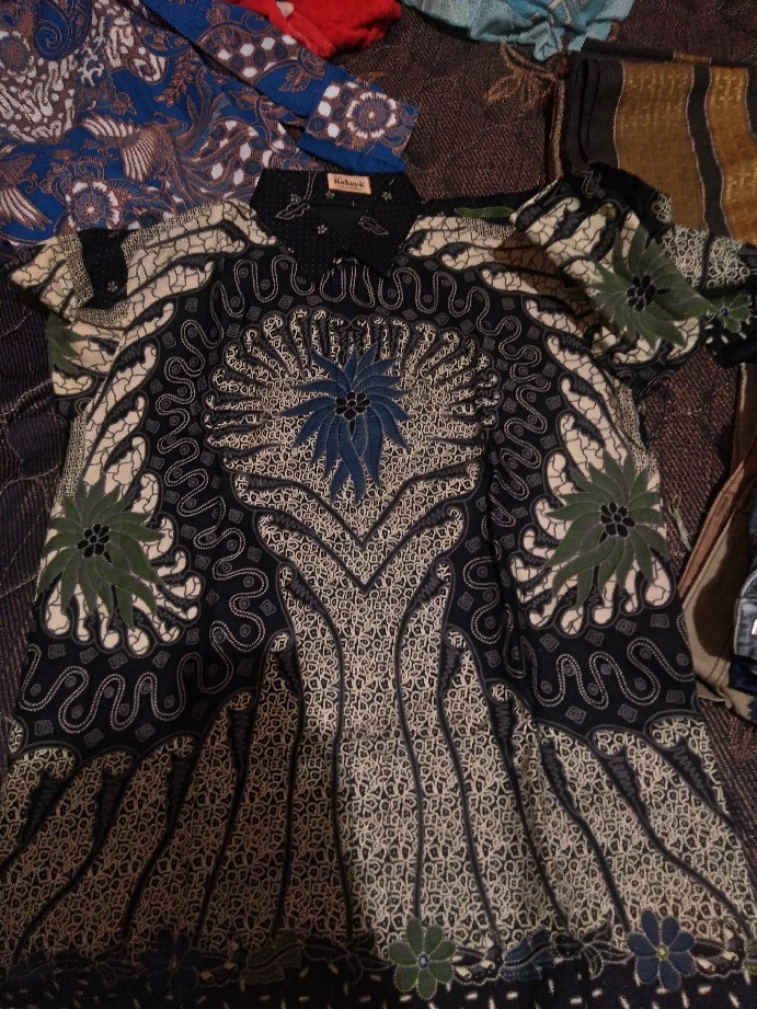 Dirgantara Panjang Kemeja Batik Pria Full Furing Bahan Katun Sragenan