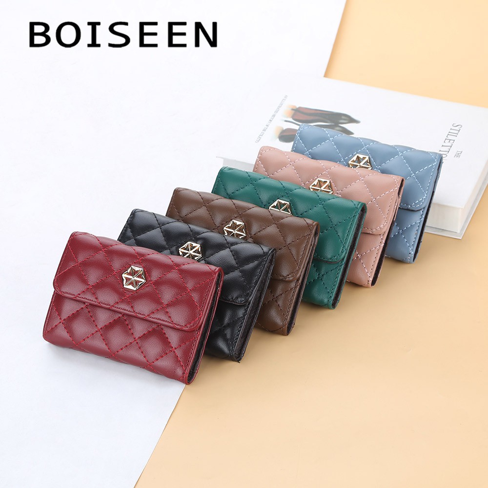 BOISEEN N1883 Dompet Kartu Wanita Bahan Kulit PU Leather Premium WATCHKITE WKOS