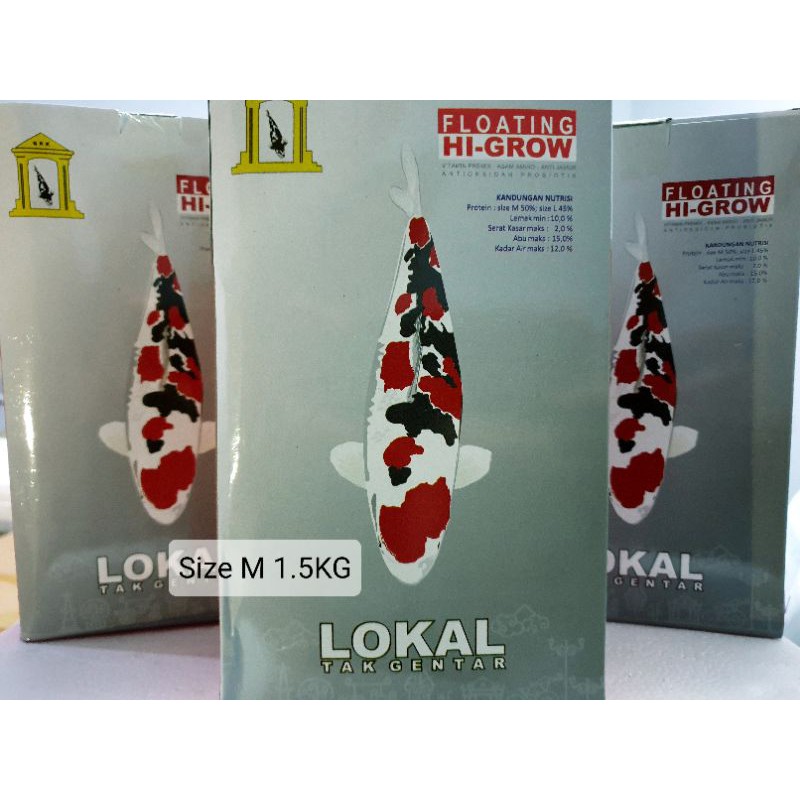 Pakan Ikan Koi Lokal Tak Gentar LTG 1.5KG