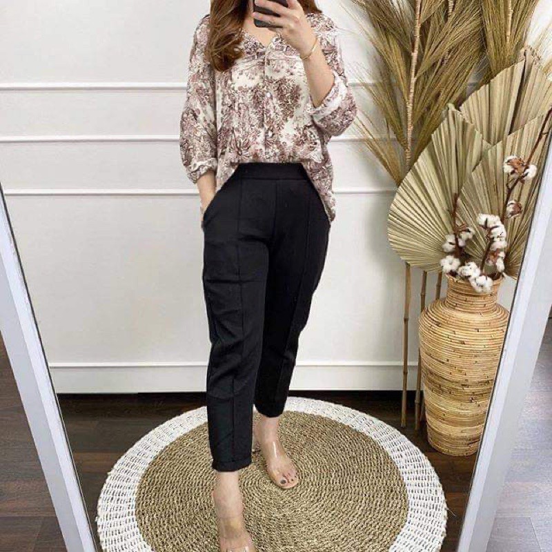 Kemeja panjang premium silk wanita