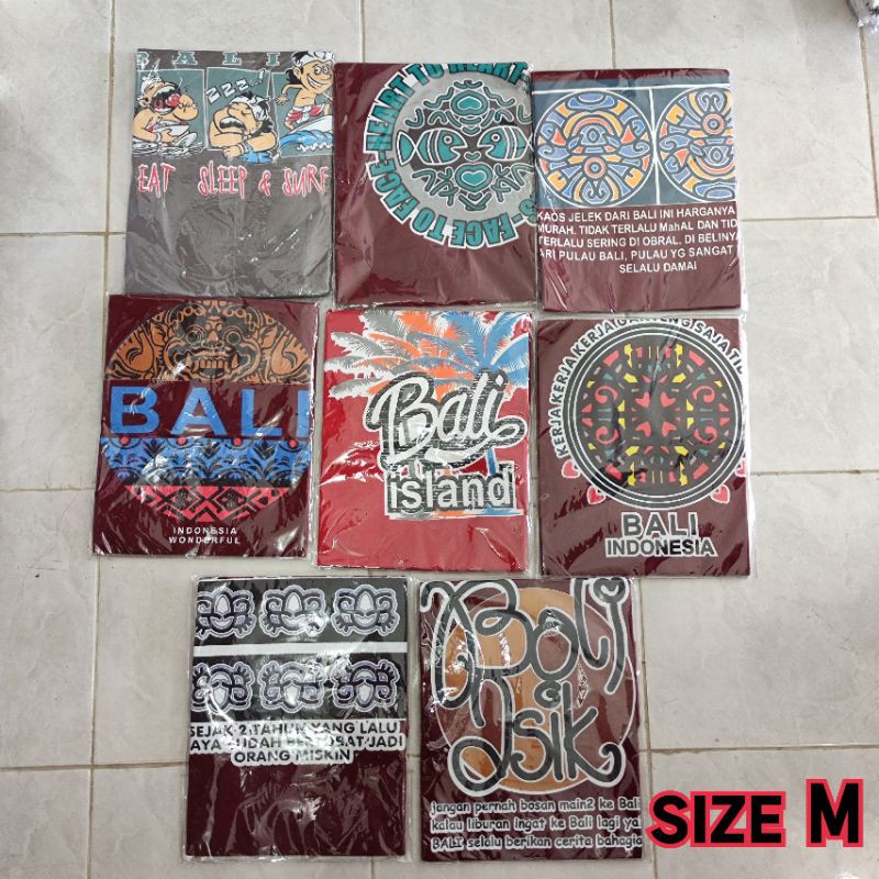 Kaos Unisex/ Kaos Cewek/ Kaos Cowok/ Kaos Bali Isi Kata Kata Murah