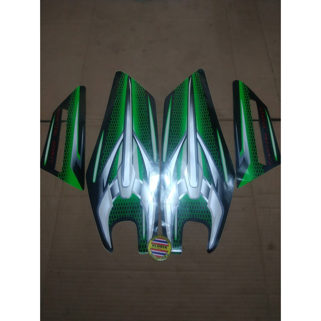 Striping List Body Yamaha Rx King RxKing 2007 - Hitam Hijau