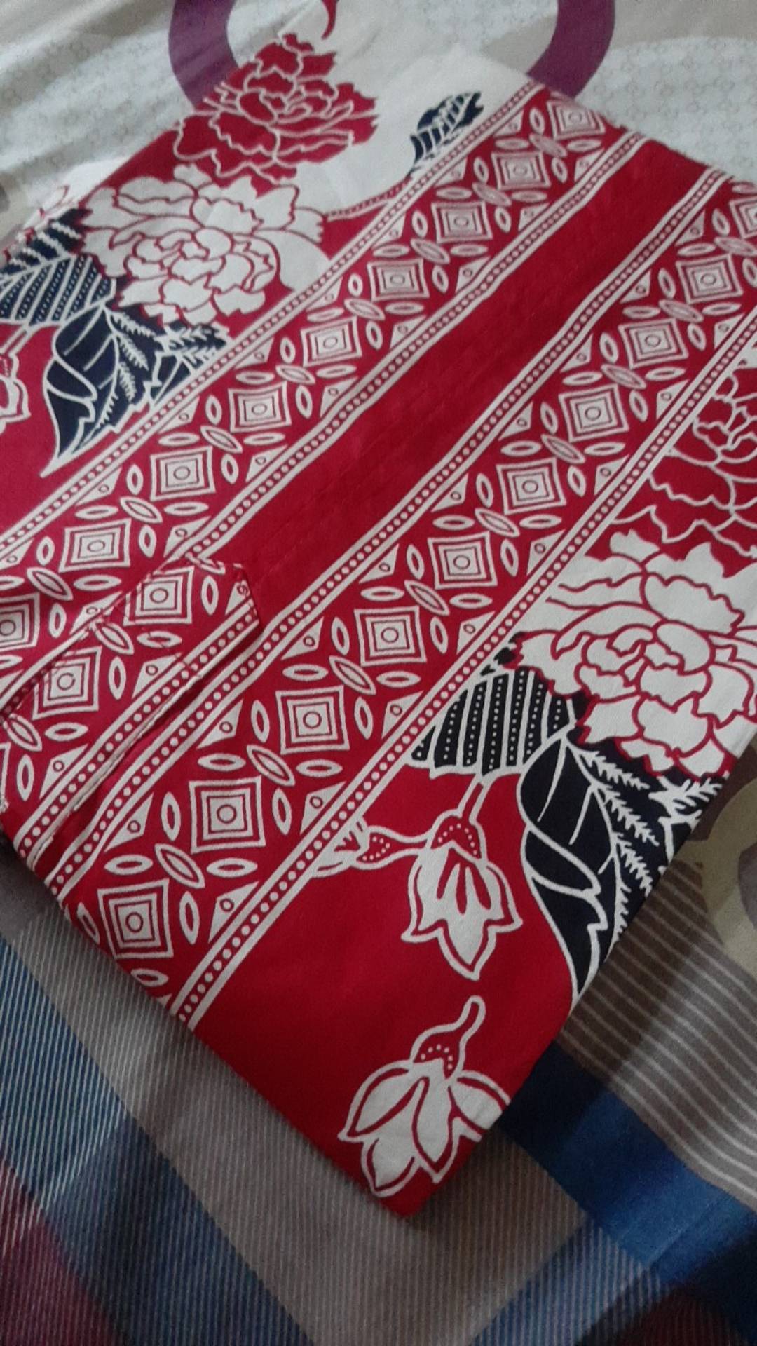 Bl185 Atasan Batik Wanita Lengan 7/8 Pendek Xxxxl