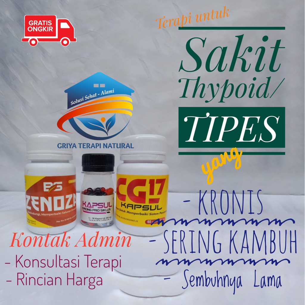 Biosyafa Obat Herbal Tipes G17/CG17, Zenoza, kapsul cacing untuk tipes kronis anak dewasa herbal