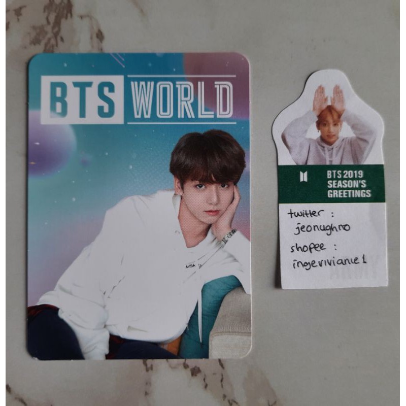 BTS WORLD LUGGAGE TAG JUNGKOOK BOOKED
