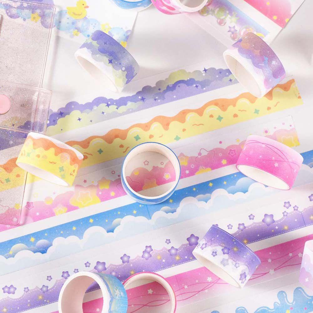 Mxbeauty Stationery Tape Dreamy Album Scrapbooking Jepang Perlengkapan Sekolah Diary Border Stiker