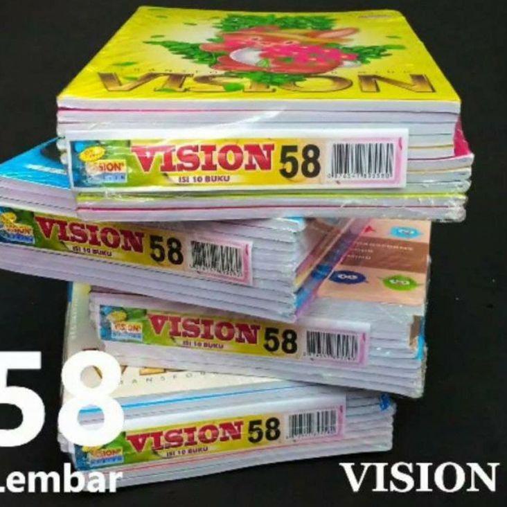 

Bagus Dipakai.. Buku vision per (pak).1 pak isi 58 lembar isi 10 buku.
