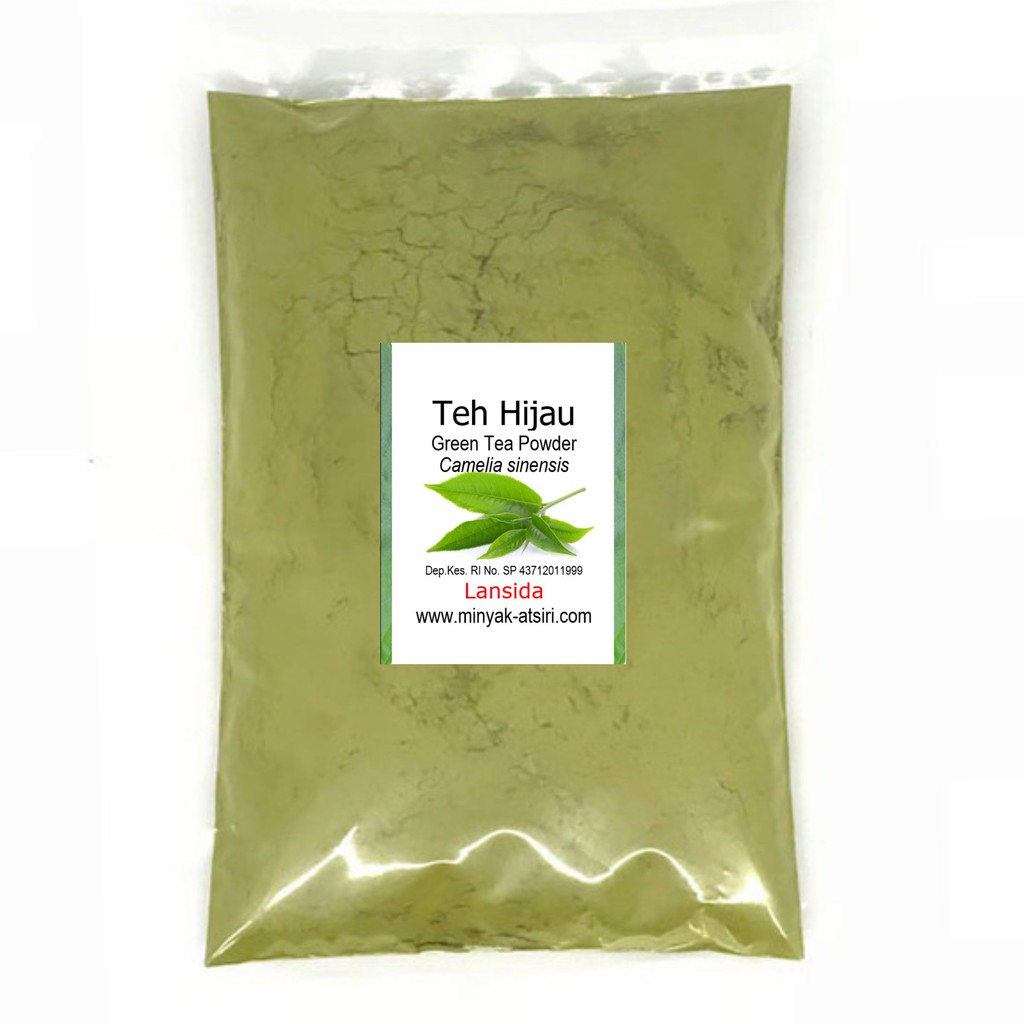Bubuk Teh Hijau 250 g Green Tea Powder Greentea Pure