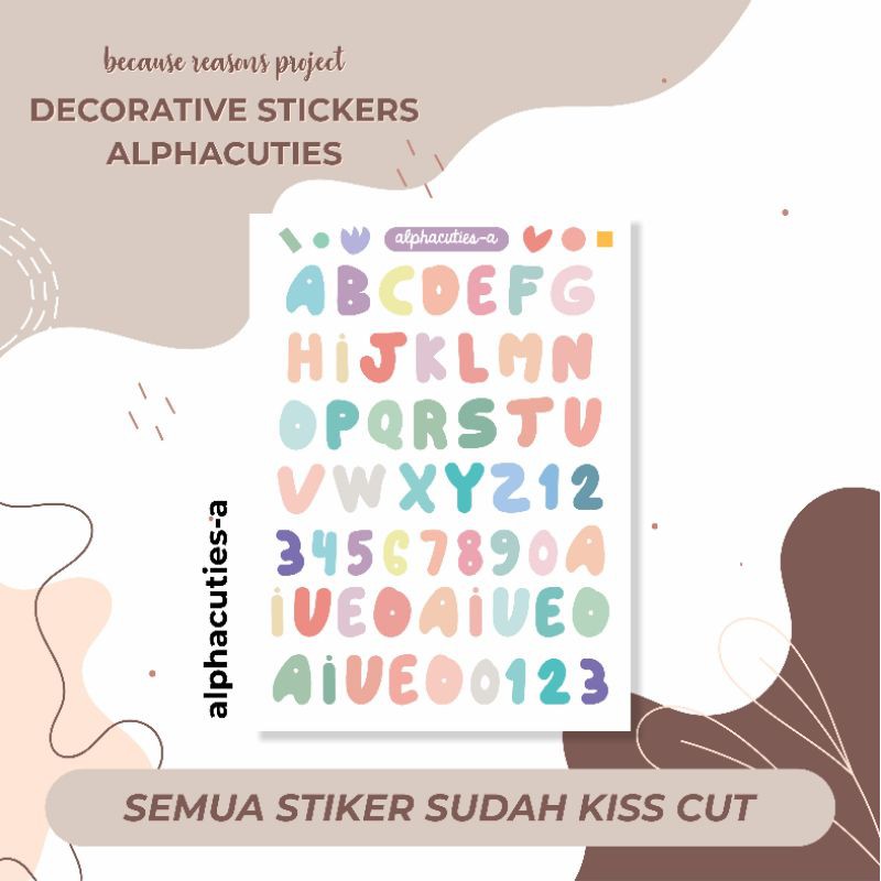 DECO STICKER POLCOS ALPHACUTIES-Alphacuties-A