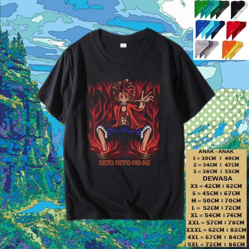 T-SHIRT KAOS LUFFY GEAR 5 ONEPIECE