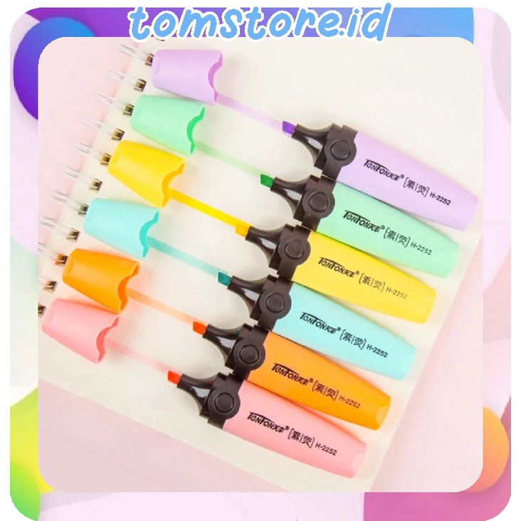 

TOMSTORE.ID Highlighter Pen Highlighter Pastel Colour Pen Journal Marker Pen Alat Tulis Replacement Penanda Warna S016