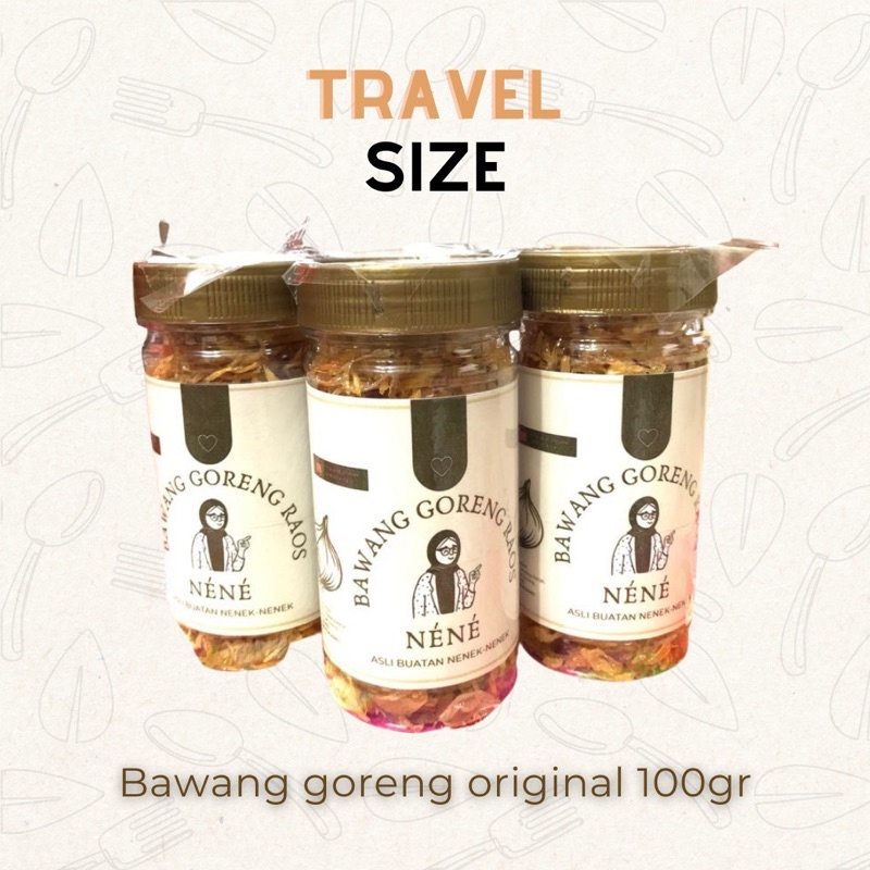 

Bawang Goreng Néné Edisi Travel Size 100gram