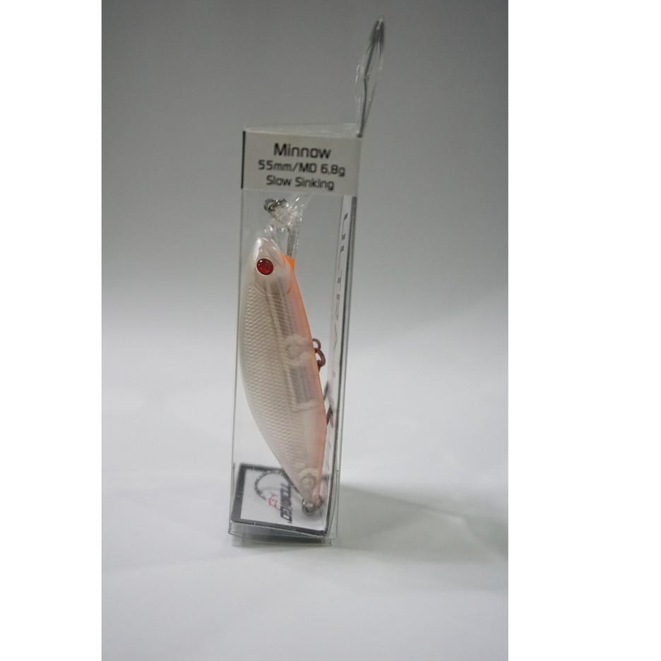 NEW ✅ UMPAN PANCING FISHING LURE TOMIGO MINNOW KOZAKANA 55 COLOUR PEARL RED BELLY 0A0 ❤️