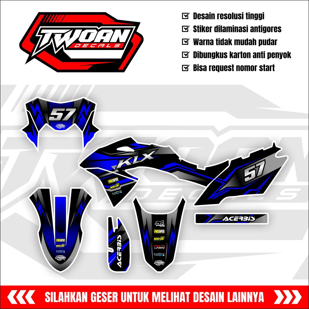 Decal KLX BF 150 grafis 011 - FULLBODY CUTTING RAPI