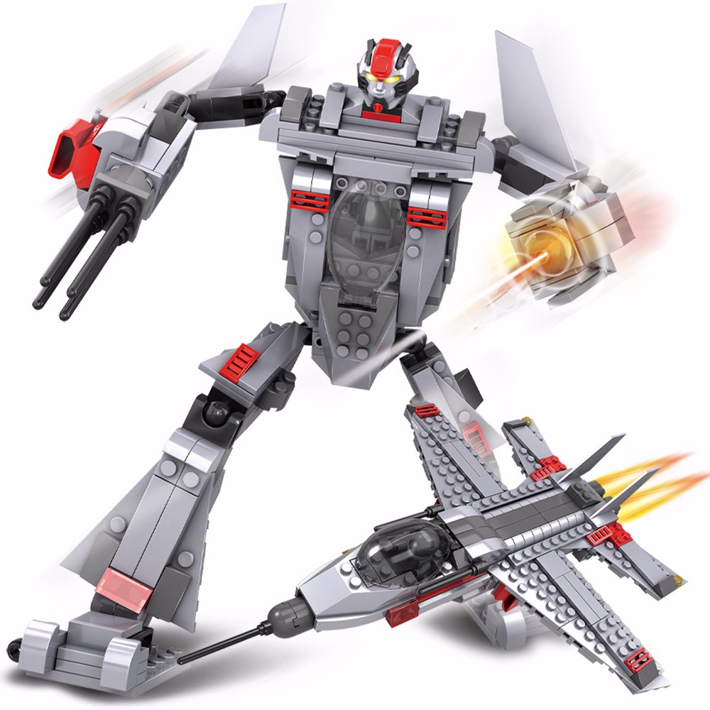 Mainan Anak Edukatif - lego transform warrior THUNDER 285 pcs TS30101A