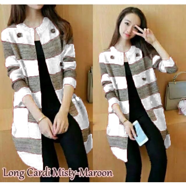 BO - LONG CARDY MISTY / CARDY WANITA / CARDINGAN TERLARIS / CARDINGAN KEKINIAN / FASHION WANITA