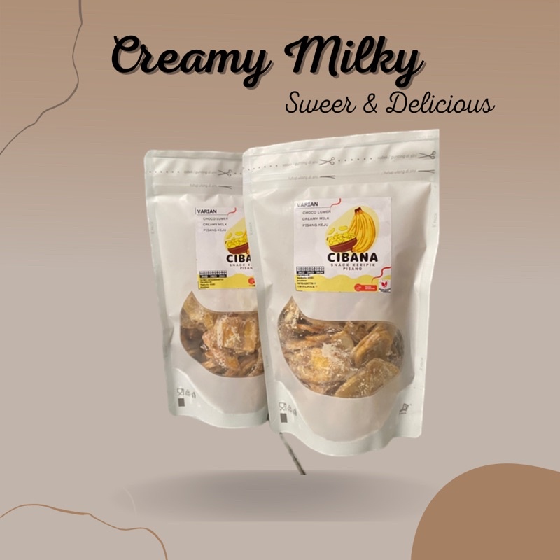 

Keripik Pisang rasa Creamy Milky - Cibana snack