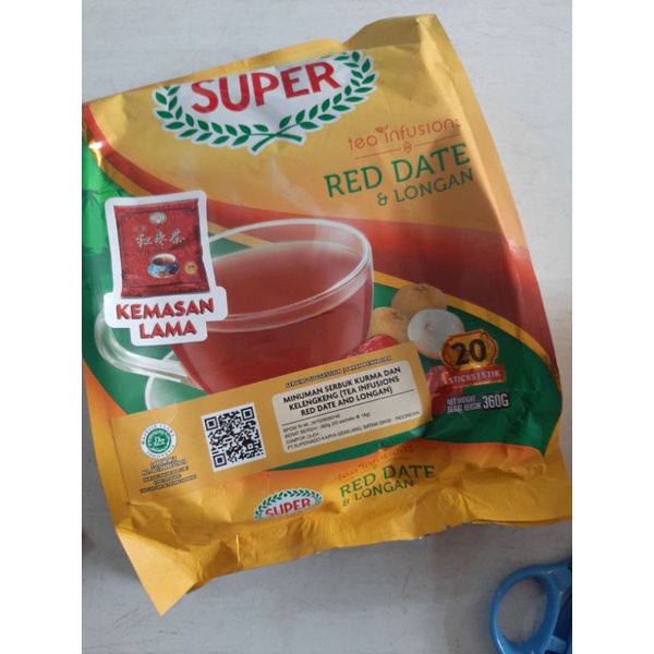 

Super Instant Red Date & Longan Teh/ Teh Angco isi 20 Sachet @18gr