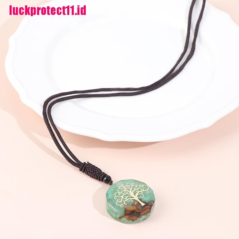 Kalung Liontin Batu Giok Mata Harimau Untuk Energi