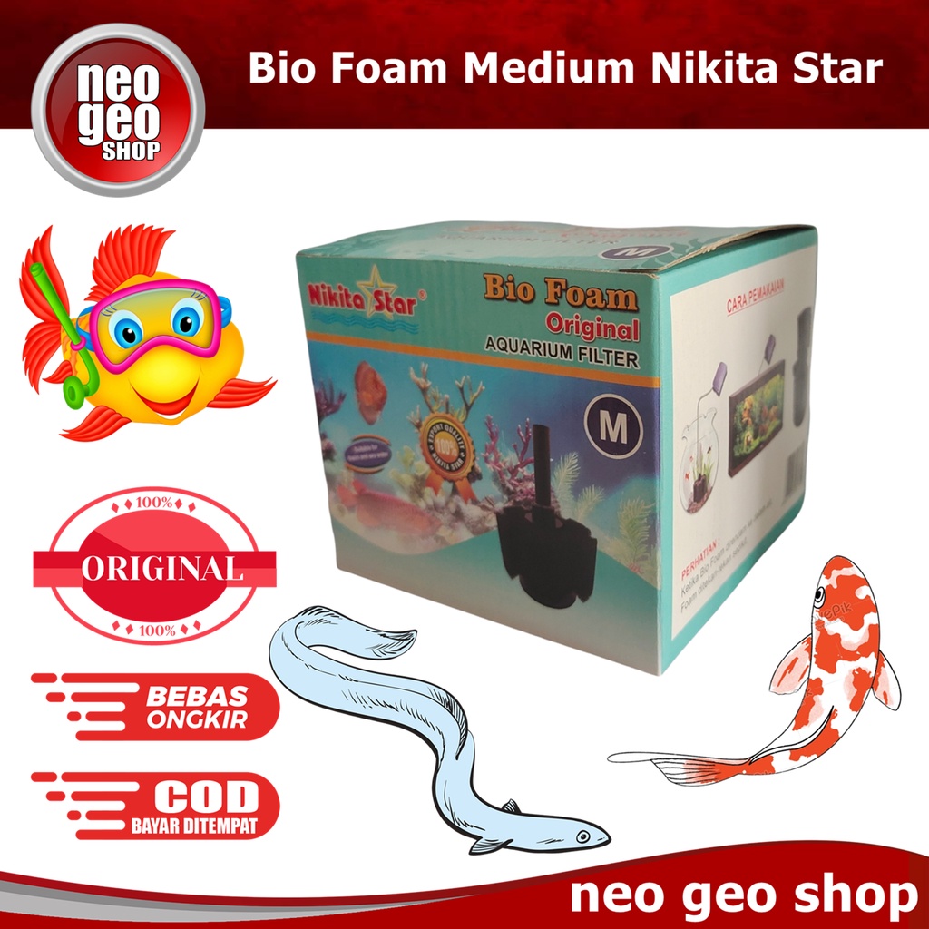 NIKITA STAR BIO FOAM MEDIUM Aquarium Aquascape Sponge filter