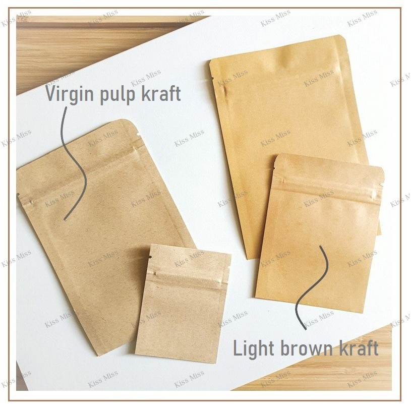 SACHET KRAFT ALU FOIL - 6x8cm - ZIPLOCK - POUCH - ALUMINIUM - KEMASAN BUBUK - KOPI - TEH - BUMBU