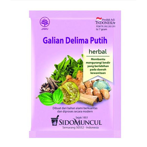 

Sidomuncul Jamu Galian Delima Putih (50s @7gr)