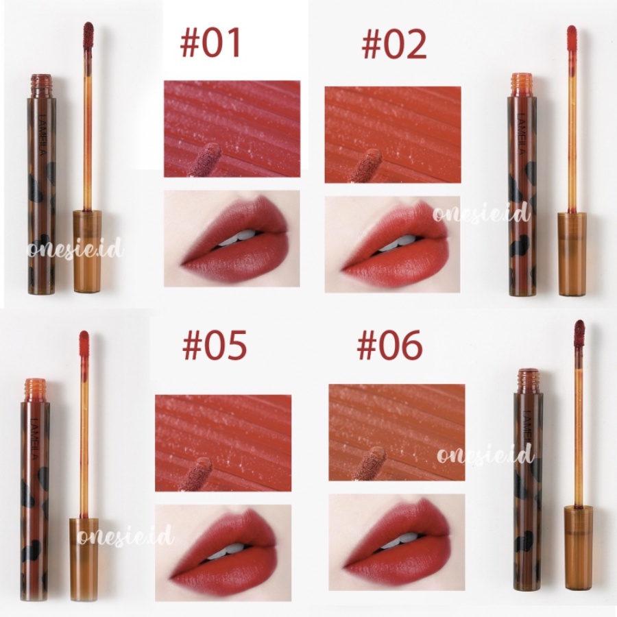 LAMEILA Lip Glaze Leopard Lipstik Pewarna Bibir Pelembab Lipstik LA094
