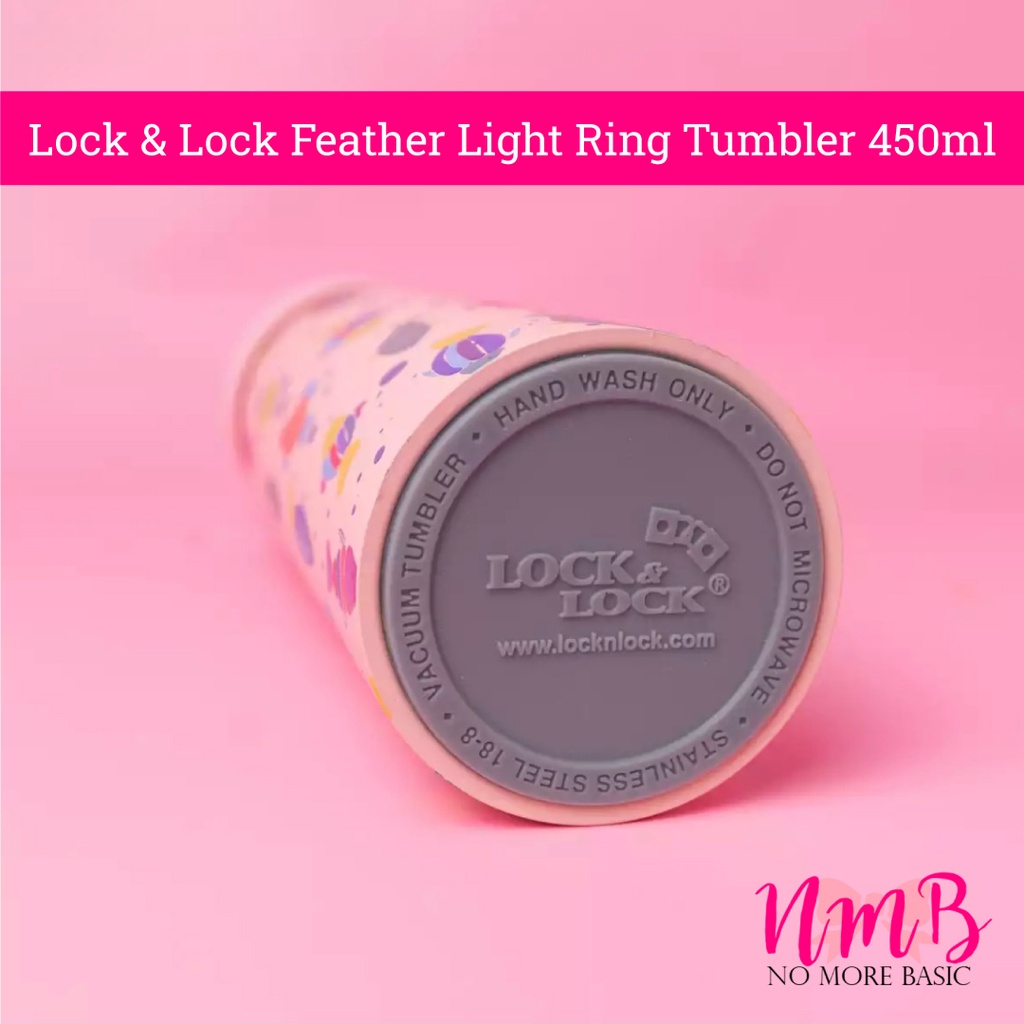 Lock &amp; Lock Feather Light Ring Tumbler 450ml Termos Air Vacum Original Lock and Lock