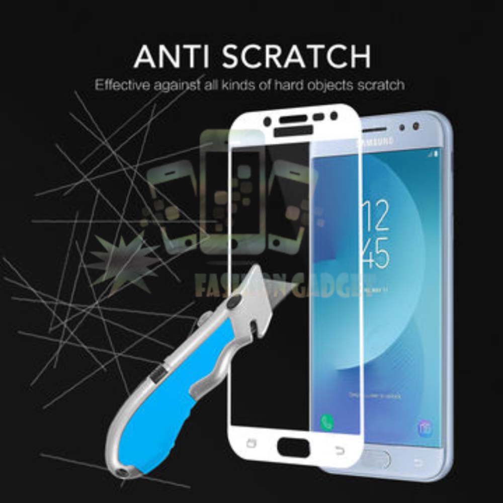 Tempered Glass Samsung Galaxy J3 Pro 2017 Full Color Curve / Clear Tidak Full Screen Samsung J330 Bagian Depan Anti Gores Kaca