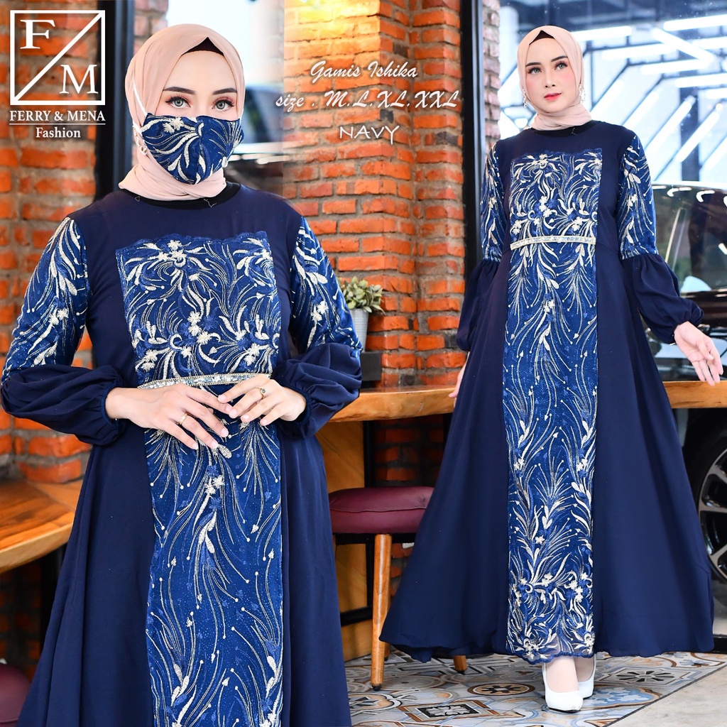 FREE MASKER GAMIS MAXI JESIKA / GAMIS WANITA MUSLIM TERBARU 2022/ GAMIS HIJAB / GAMIS KONDANGAN / GA