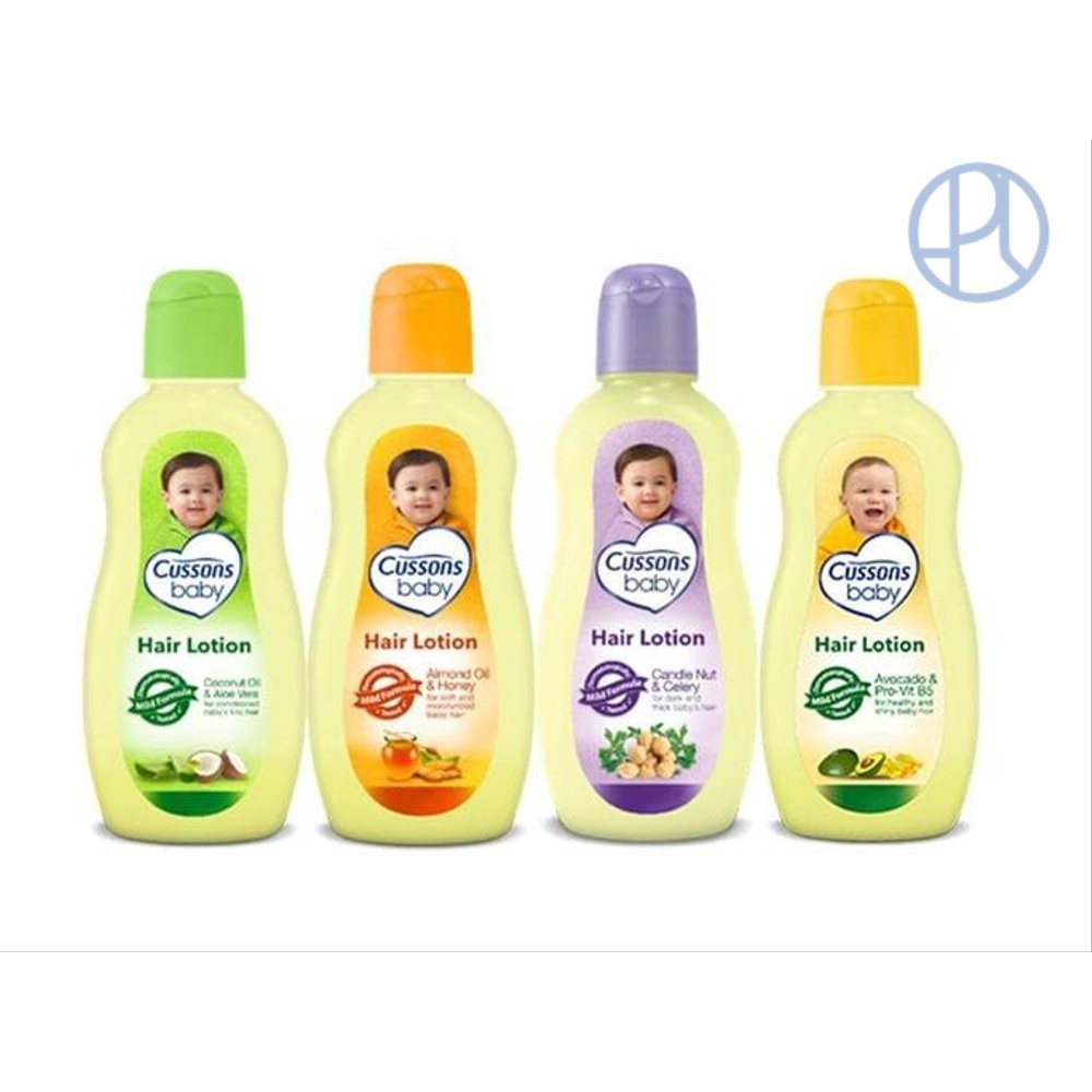 CUSSONS BABY HAIR LOTION 100+100 ML  LOTION RAMBUT 100 + 100 200 CUSSON AVOCADO ALOE VERA HONEY KEMIRI UNGU HIJAU KUNING ORANGE