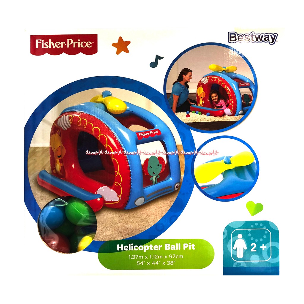 Fisher price Helicopter Ball Pit Bestway Baloon Tempat Mainan Kolam Bola Anak