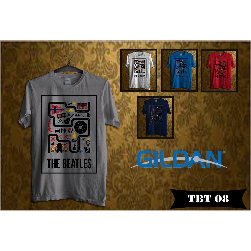 kaos the beatles original gildan tbt08