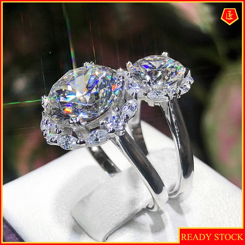 Fashion Luxury Elegant Diamond Ring Open Ring