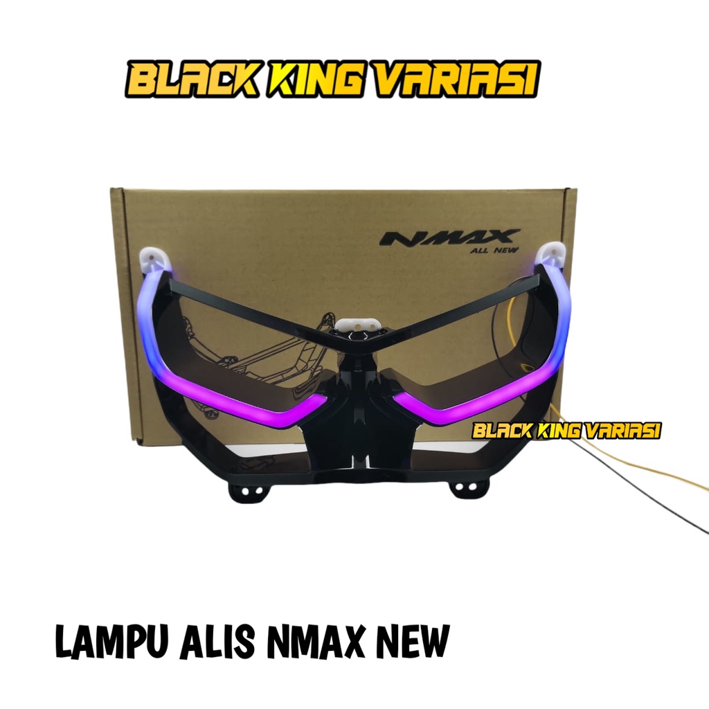 Lampu Alis Depan NMAX New Frame Alis Drl Nmax New 2020-2022 Frame Alis Lampu Depan Nmax New RGB