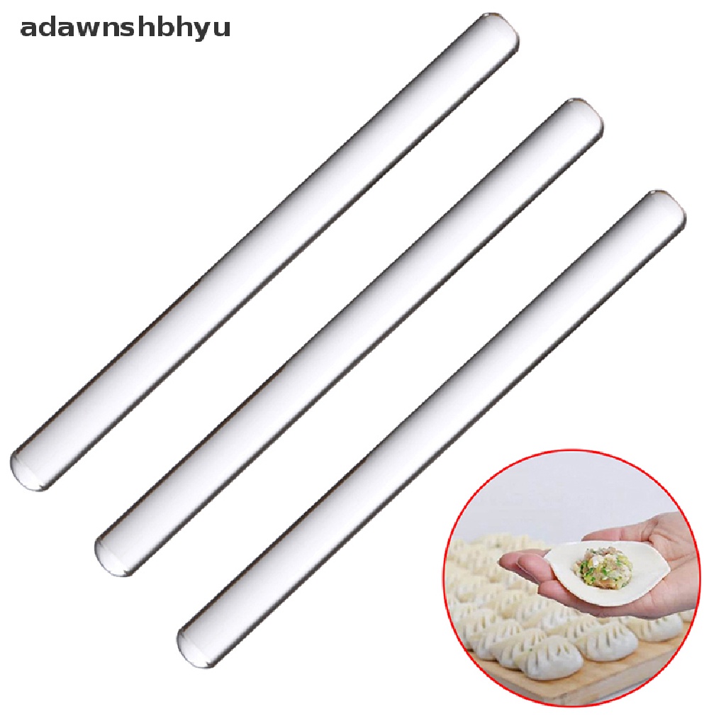 Adawnshbhyu Rolling Pin Akrilik Anti Lengket Transparan Rol Kue Pastry Board Alat Kue