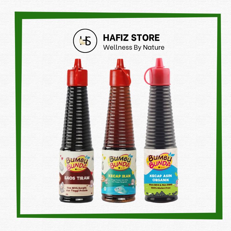 

(Hafiz Store) Bumbu Bunda Kecap Ikan | Kecap Asin | Saos Tiram MPASI