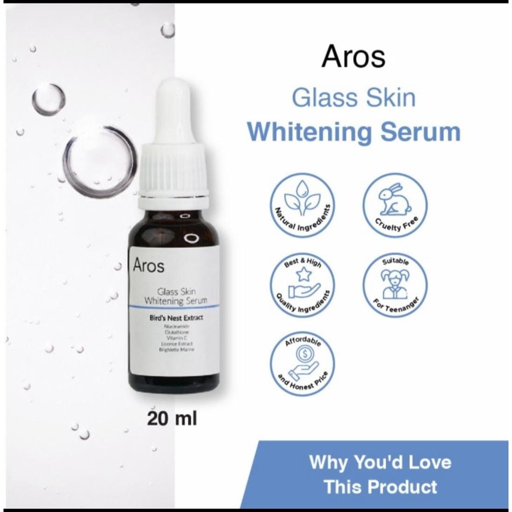 AROS Glass Skin Whitening Serum 20ml Aros Skincare