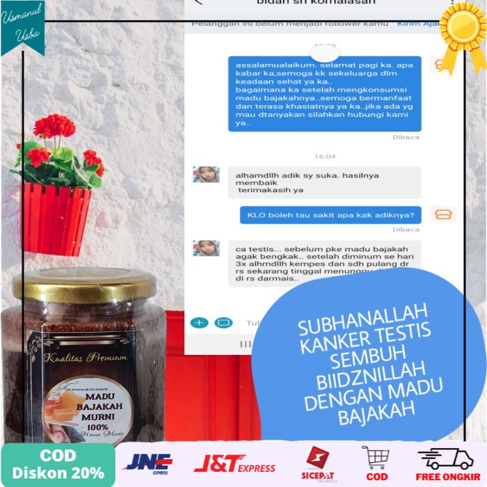 

◾COD◾ MADU BAJAKAH BOTOL BESAR AMPUH MENGOBATI KANKER DAN TUMOR