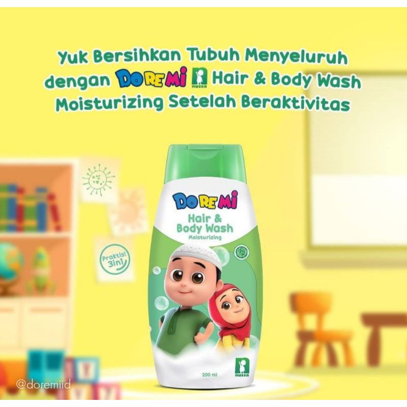 DOREMI Hair And Body Wash 200 ml Sabun - Shampo Anak